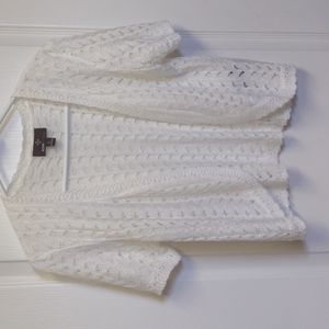 Ronni Nicole white short sleeve sweater